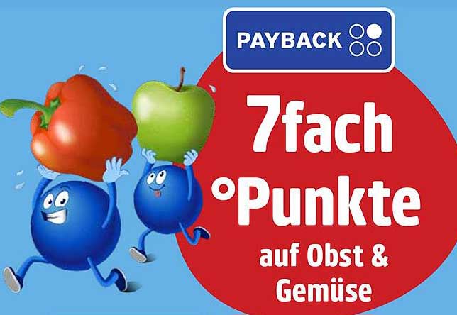 7fach Punkte auf Obst & Gemüse