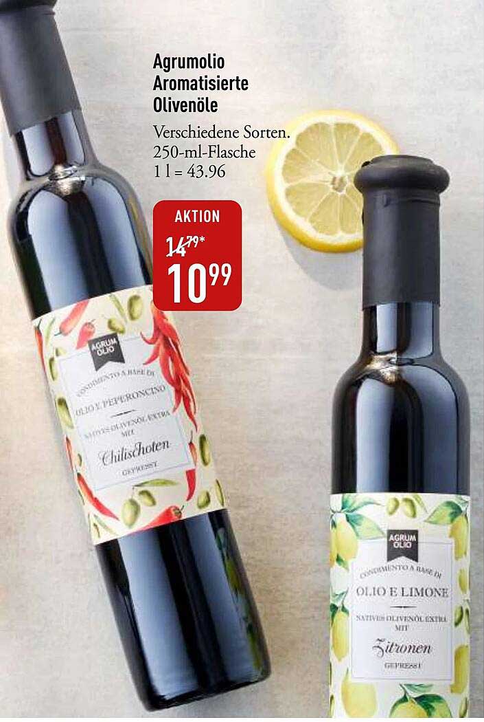 Agrumolio Aromatisierte Olivenöle 250-ml-Flasche
