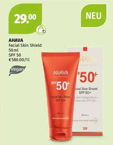 AHAVA Facial Skin Shield 50 ml - SPF 50