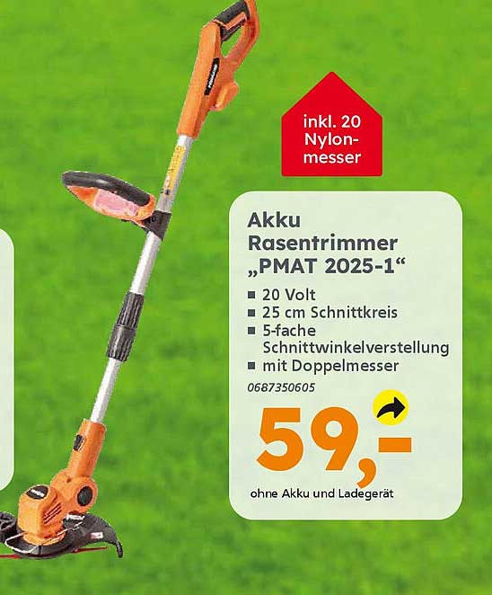 Akku Rasentrimmer „PMAT 2025-1“