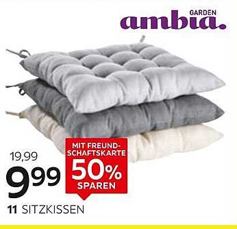 Ambia Garden Sitzkissen 11er Set