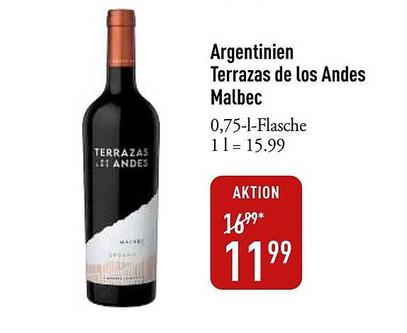 Argentinien Terrazas de los Andes Malbec