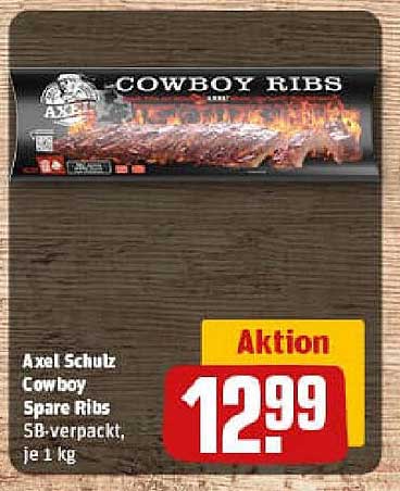 Axel Schulz Cowboy Spare Ribs SB-verpackt, je 1 kg