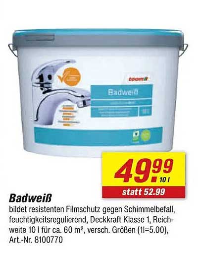 Badweiß - Die ideale Lösung für ein schimmelfreies Zuhause