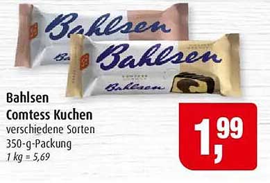 Bahlsen Comtess Kuchen verschiedene Sorten 350-g-Packung