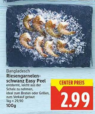 Bangladesch Riesengarnelenschwanz Easy Peel