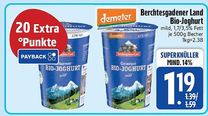 Berchtesgadener Land Bio-Joghurt