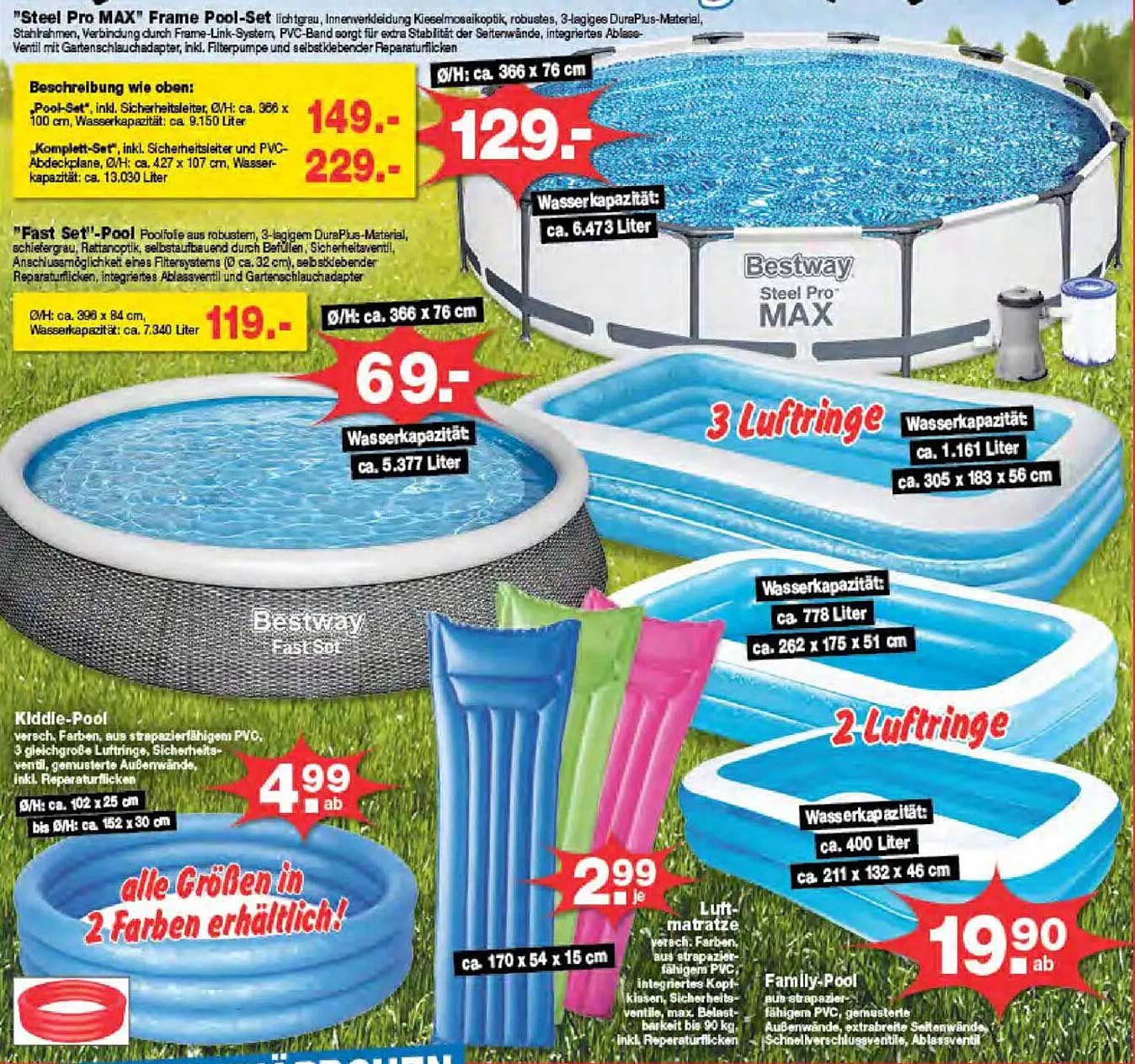Bestway Steel Pro MAX Frame Pool-Set