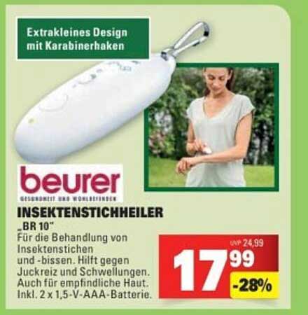 BEURER INSEKTENSTICHHEILER BR 10 – Für ein schmerzfreies Erlebnis
