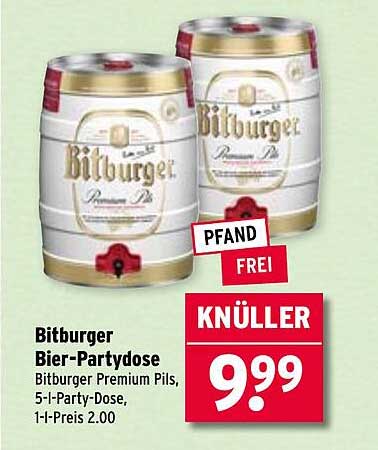 Bitburger Bier-Partydose