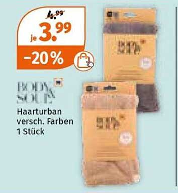 BODY & SOUL Haarturban verschiedene Farben 1 Stück