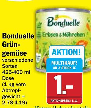 Bonduelle Erbsen & Möhrchen 425-400 ml Dose