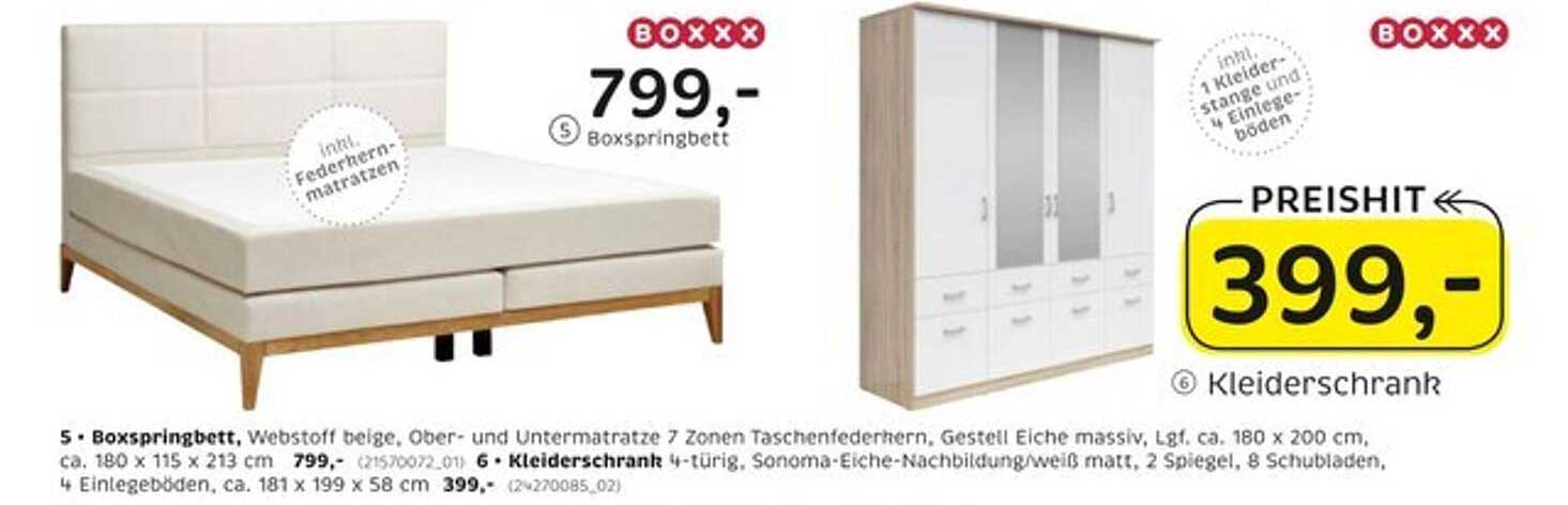 Boxspringbett mit Kleiderschrank – Komfort trifft Stil