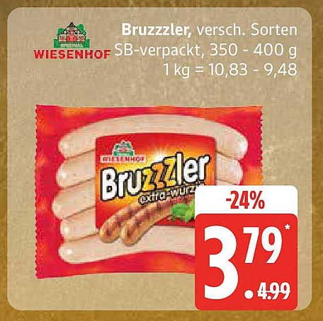 Bruzzzler, verschieden Sorten SB-verpackt, 350 - 400 g
