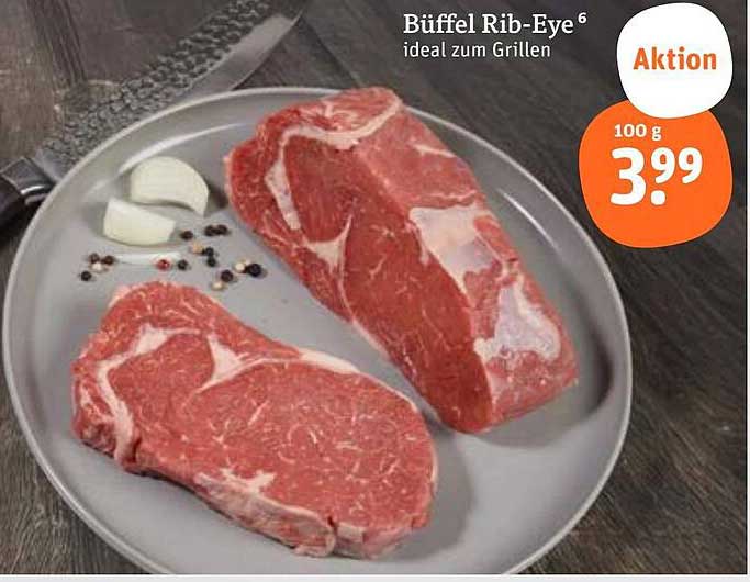 Büffel Rib-Eye – ideal zum Grillen