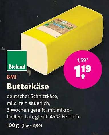 Butterkäse - deutscher Schnittkäse, mild, fein säuerlich