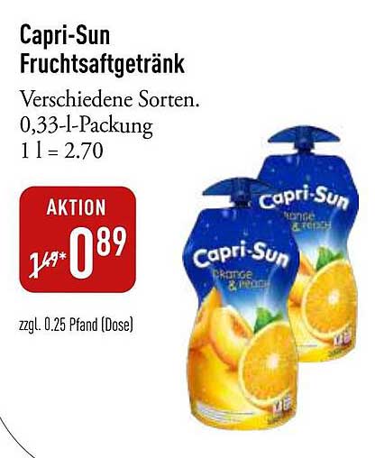 Capri-Sun Fruchtsaftgetränk - Verschiedene Sorten