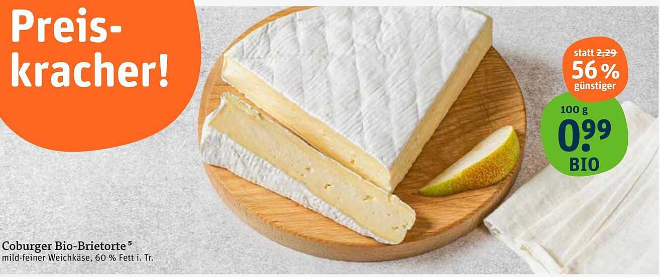 Coburger Bio-Brietorte – Mild-feiner Weichkäse