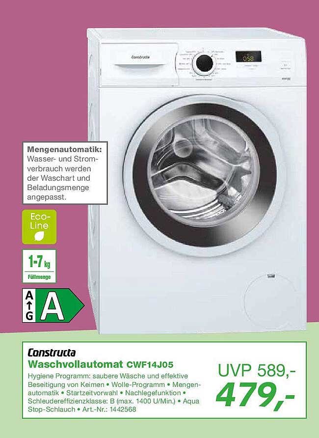 Constructa Waschvollautomat CWF14J05