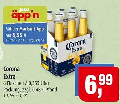 Corona Extra 6 Flaschen à 0,355 Liter