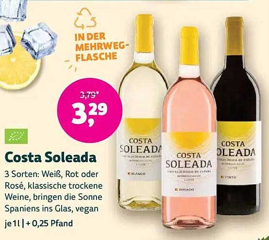 Costa Soleada – 3 Sorten: Weiß, Rot oder Rosé