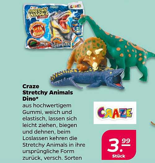 Craze Stretchy Animals Dino