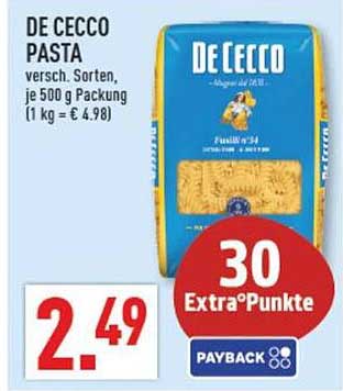 DE CECCO PASTA - verschiedene Sorten, je 500 g Packung