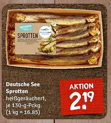 Deutsche See Sprotten heißgeräuchert, je 130-g-Pckg.