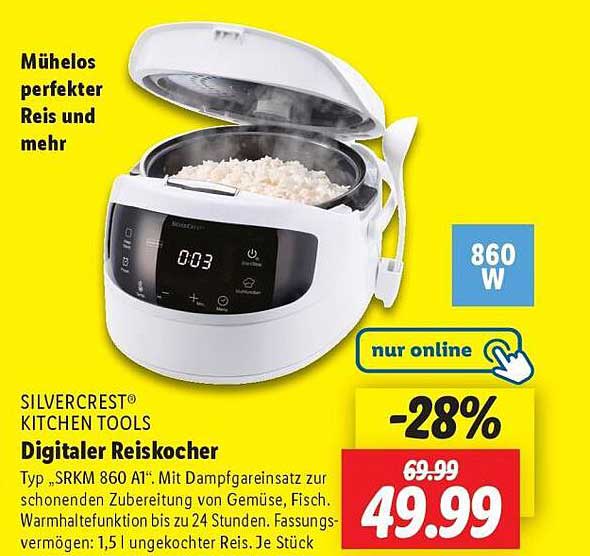 Digitaler Reiskocher SRKM 860 A1 - perfekt für mühelosen Genuss