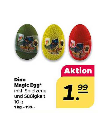 Dino Magic Egg* inkl. Spielzeug und Süßigkeit 10 g