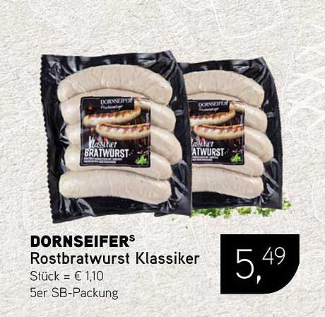DORNSEIFER® Rostbratwurst Klassiker 5er SB-Packung