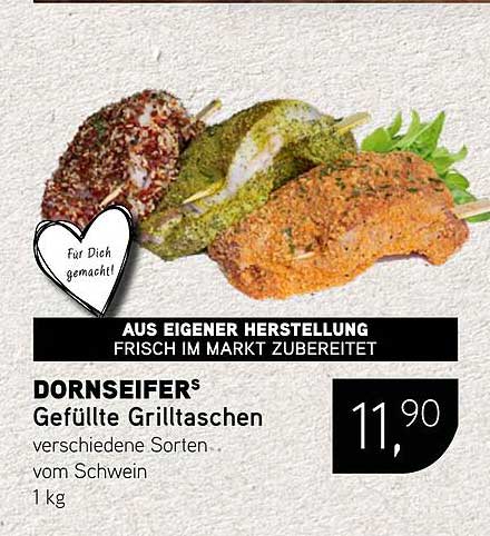 DORNSEIFERS Gefüllte Grilltaschen - verschiedene Sorten vom Schwein 1 kg