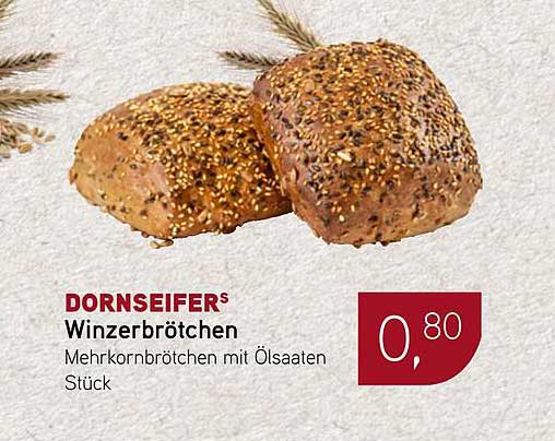 DORNSEIFERS Winzerbrötchen - Mehrkornbrötchen mit Ölsaaten Stück