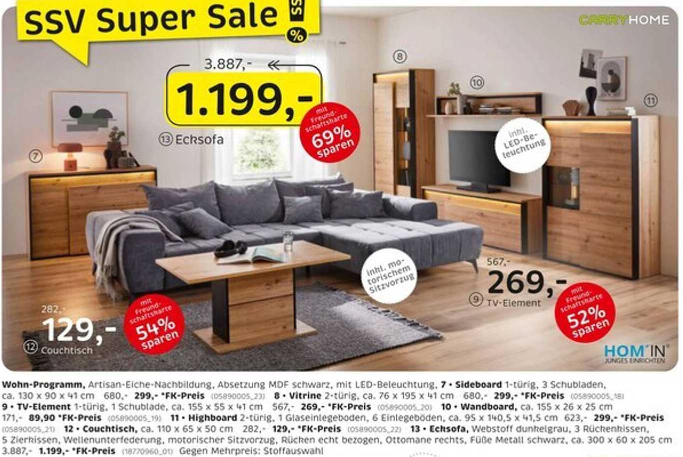 Ecksofa mit Freundschafts-Schnäppchen – 69% sparen!