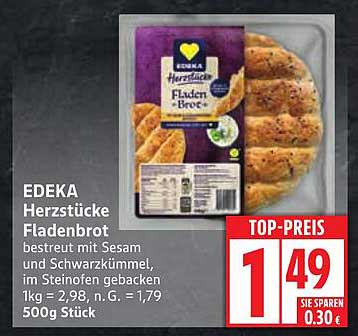 EDEKA Herzstücke Fladenbrot 500g