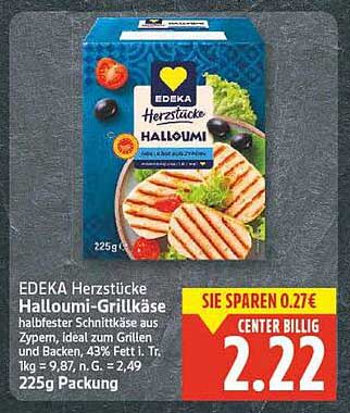 EDEKA Herzstücke Halloumi-Grillkäse 225g