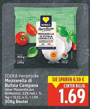 EDEKA Herzstücke Mozzarella di Bufala Campana
