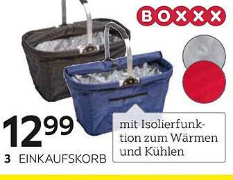 EINKAUFSKORB mit Isolierfunktion zum Wärmen und Kühlen