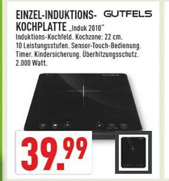 EINZEL-INDUKTIONS-KOCHPLATTE „Induk 2010“