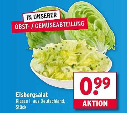 Eisbergsalat Klasse I, aus Deutschland, Stück