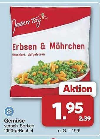 Erbsen & Möhrchen - Manchiert, tiefgefroren