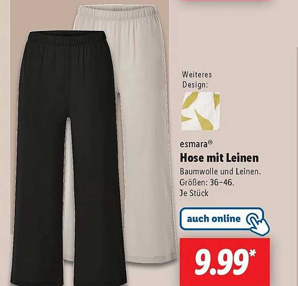 esmará Hose mit Leinen