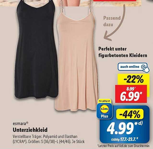 esmarad Unterziehkleid – Verstellbare Träger für höchsten Komfort