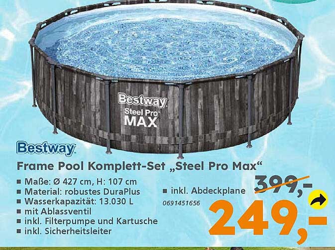 Frame Pool Komplett-Set „Steel Pro Max“
