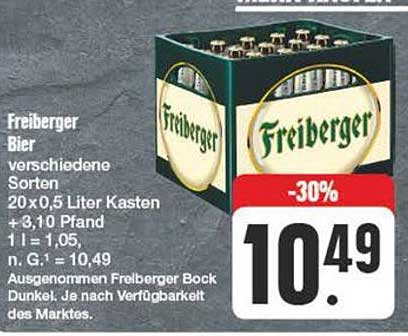 Freiburger Bier 20 x 0,5 Liter Kasten -30%