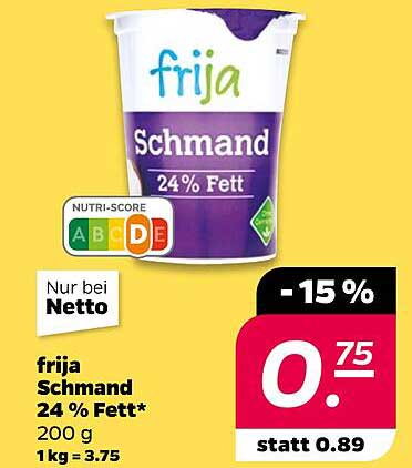frija Schmand 24 % Fett 200 g