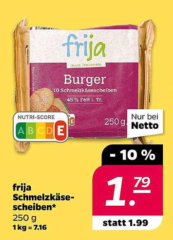 frija Schmelzkäsescheiben 250 g
