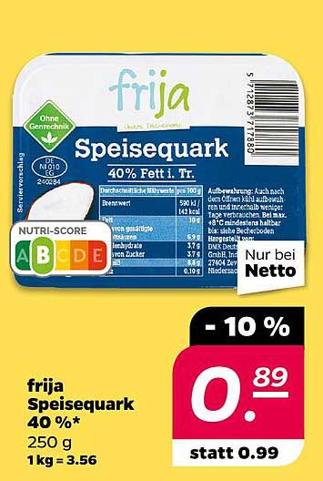 frija Speisequark 40 %