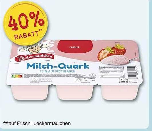 Frischli Leckermäulchen Milch-Quark Erdbeere 300 g