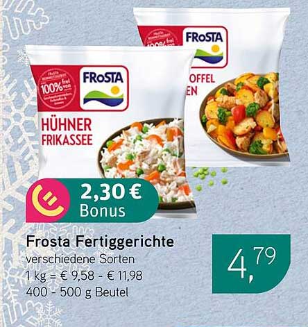 Frosta Fertiggerichte – verschiedene Sorten zum Sparpreis